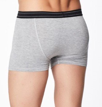 Bamboe boxershort Arthur Grey marle maat L