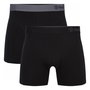 Bamboe boxershorts Levi 2 pack zwart - grijs maat XXL - sale