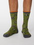 Bamboe herensokken racefietsen olive green