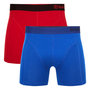 Bamboe boxershorts Levi 2-pack rood - blauw - mt S