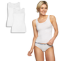 Bamboe topjes Anna 2-pack - wit