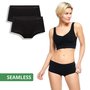 Seamless hipsters Sophie 2-pack zwart