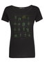 Sale T-shirt animal sloth plants zwart - mt M