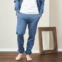 Living Crafts  joggingbroek Calvin blauw gemêleerd