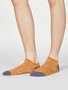 Bamboe enkelsokken Lily met hartjes - Amber yellow