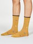 Bamboe sokken heren fiets Fergus - amber yellow