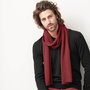 Sjaal Barolo donkerrood - bio katoen