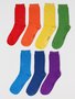 Bamboe sokken cadeaudoos rainbow