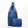 Eco Chic crossbody tas kubus - navy