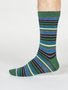 Bamboe herensokken Watson stripe - olive green