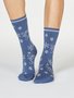 Kerstsokken dames Bobbie snow - blue slate