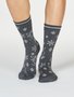 Kerstsokken dames Bobbie snow - dark grey marle