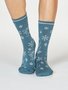 Kerstsokken dames Bobbie snow - holly green