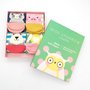 Meisjes sokken cadeaudoos  dieren animal 4-6 jaar