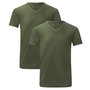 Bamboo Basics Bamboe T-Shirt V-hals Velo 2 pack – green