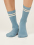 Sportsokken dames biologisch katoen - sea blue