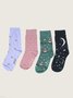Bamboe kindersokken pretty night sky 7-9 jaar