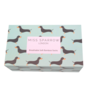 Bamboe damessokken sausage dogs in cadeaudoos