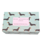 Bamboe dames sokken sausage dogs in cadeaudoos