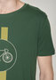 Greenbomb T-shirt - bike highway bottle green