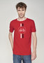 Greenbomb T-shirt - bike highway flame red