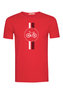 Greenbomb T-shirt - bike highway flame red