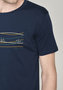 Greenbomb T-shirt - bike lanes navy - S