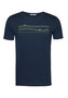 Greenbomb T-shirt - bike lanes navy - S