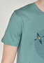 Greenbomb T-shirt - nature canoe sea citadel blue