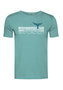 Greenbomb T-shirt - whale jump citadel blue