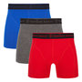 Bamboe boxershorts Rico 3-pack – blauw grijs rood