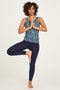 Legging bio katoen marineblauw 