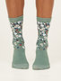 Damessokken biologisch katoen in cadeaudoos - ditsy floral