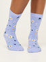 Damessokken biologisch katoen in cadeaudoos - ditsy floral