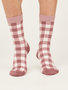 Sokken met aardbeien en slagroom -  3 pack 