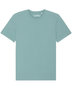 Daan T-shirt biologisch katoen teal monstera