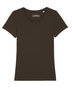 Yara T-shirt dames biologisch katoen - chocolate - maat L