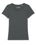 Yara T-shirt dames biologisch katoen antraciet - maat S