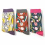 Bamboe damessokken tulpen in cadeaudoos
