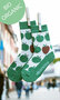 Bio-katoenen sokken met groene appeltjes