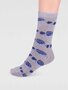 Bamboe damessokken egels - grey marle