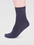 Warme damessokken Ryleigh van acryl met wol - navy 