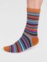 Gestreepte herensokken bamboe Matias stripe - golden yellow