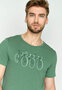 T-shirt bike watercolour - smoke green