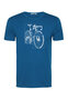Greenbbomb - T-shirt bike cut - surf blue - maat M