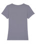 Yara T-shirt dames biologisch katoen - lava grey