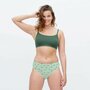 Living Crafts slips biologisch katoen 3-pack - misty  green - maat XL