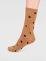 Bamboe sokken dames klavertje vier - straw yellow