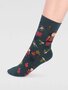 kerstsokken dames notenkraker - forest green