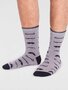 Herensokken met snorren moustache in cadeauzakje 2 paar 